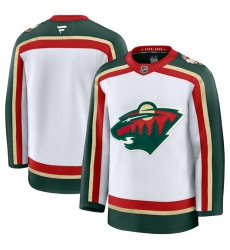 Men Minnesota Wild Blank White 2025 25th Anniversary Stitched Hockey Jersey