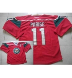 Minnesota Wild #11 Zach Parise Red Stitched NHL Jersey