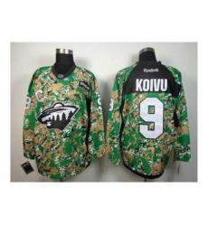 NHL Jerseys Minnesota Wild #9 Koivu camo[patch C]