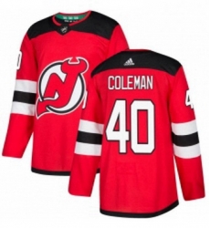 Mens Adidas New Jersey Devils 40 Blake Coleman Authentic Red Home NHL Jersey Mens Adidas New Jersey Devils 40 Blake Coleman Authentic Red Home NHL Jersey