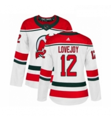 Womens Adidas New Jersey Devils 12 Ben Lovejoy Authentic White Alternate NHL Jersey Womens Adidas New Jersey Devils 12 Ben Lovejoy Authentic White Alternate NHL Jersey
