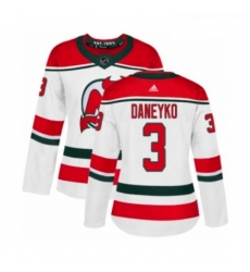 Womens Adidas New Jersey Devils 3 Ken Daneyko Authentic White Alternate NHL Jersey Womens Adidas New Jersey Devils 3 Ken Daneyko Authentic White Alternate NHL Jersey