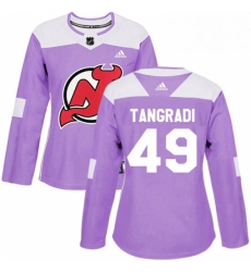 Womens Adidas New Jersey Devils 49 Eric Tangradi Authentic Purple Fights Cancer Practice NHL Jersey Womens Adidas New Jersey Devils 49 Eric Tangradi Authentic Purple Fights Cancer Practice NHL Jersey