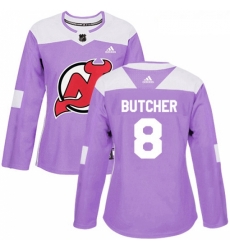 Womens Adidas New Jersey Devils 8 Will Butcher Authentic Purple Fights Cancer Practice NHL Jersey Womens Adidas New Jersey Devils 8 Will Butcher Authentic Purple Fights Cancer Practice NHL Jersey