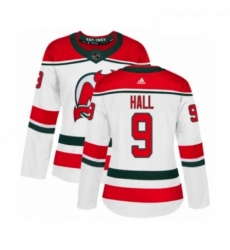 Womens Adidas New Jersey Devils 9 Taylor Hall Authentic White Alternate NHL Jersey Womens Adidas New Jersey Devils 9 Taylor Hall Authentic White Alternate NHL Jersey