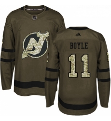 Youth Adidas New Jersey Devils 11 Brian Boyle Authentic Green Salute to Service NHL Jersey Youth Adidas New Jersey Devils 11 Brian Boyle Authentic Green Salute to Service NHL Jersey