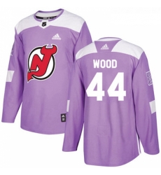 Youth Adidas New Jersey Devils 44 Miles Wood Authentic Purple Fights Cancer Practice NHL Jersey Youth Adidas New Jersey Devils 44 Miles Wood Authentic Purple Fights Cancer Practice NHL Jersey