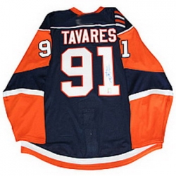 New York Islanders #91 John Tavares Dark blue jersey