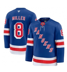 Men New York Rangers 8 J T  Miller Royal 2024 25 Home Stitched Hockey Jersey