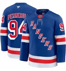 Men New York Rangers 94 Gabe Perreault Royal Home Stitched Hockey Jersey Men New York Rangers 94 Gabe Perreault Royal Home Stitched Hockey Jersey