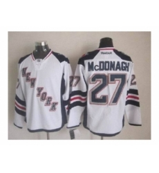 NHL Jerseys New York Rangers #27 Mcdonagh white[2014 new stadium]