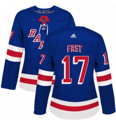 Womens Adidas New York Rangers 17 Jesper Fast Authentic Royal Blue Home NHL Jersey Womens Adidas New York Rangers 17 Jesper Fast Authentic Royal Blue Home NHL Jersey