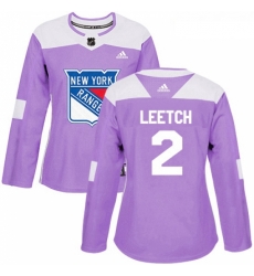 Womens Adidas New York Rangers 2 Brian Leetch Authentic Purple Fights Cancer Practice NHL Jersey Womens Adidas New York Rangers 2 Brian Leetch Authentic Purple Fights Cancer Practice NHL Jersey