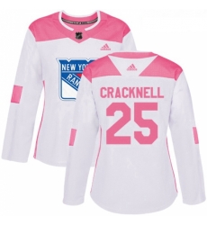 Womens Adidas New York Rangers 25 Adam Cracknell Authentic WhitePink Fashion NHL Jersey Womens Adidas New York Rangers 25 Adam Cracknell Authentic WhitePink Fashion NHL Jersey