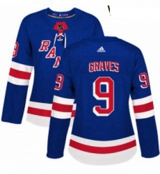 Womens Adidas New York Rangers 9 Adam Graves Authentic Royal Blue Home NHL Jersey Womens Adidas New York Rangers 9 Adam Graves Authentic Royal Blue Home NHL Jersey