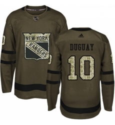 Youth Adidas New York Rangers 10 Ron Duguay Authentic Green Salute to Service NHL Jersey Youth Adidas New York Rangers 10 Ron Duguay Authentic Green Salute to Service NHL Jersey