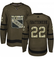 Youth Adidas New York Rangers 22 Kevin Shattenkirk Premier Green Salute to Service NHL Jersey Youth Adidas New York Rangers 22 Kevin Shattenkirk Premier Green Salute to Service NHL Jersey
