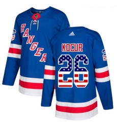 Youth Adidas New York Rangers 26 Joe Kocur Authentic Royal Blue USA Flag Fashion NHL Jersey Youth Adidas New York Rangers 26 Joe Kocur Authentic Royal Blue USA Flag Fashion NHL Jersey