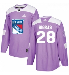 Youth Adidas New York Rangers 28 Chris Bigras Authentic Purple Fights Cancer Practice NHL Jersey Youth Adidas New York Rangers 28 Chris Bigras Authentic Purple Fights Cancer Practice NHL Jersey