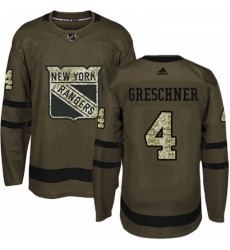 Youth Adidas New York Rangers 4 Ron Greschner Premier Green Salute to Service NHL Jersey Youth Adidas New York Rangers 4 Ron Greschner Premier Green Salute to Service NHL Jersey