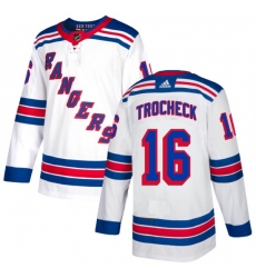 Youth New York Rangers Vincent Trocheck 16 White Adidas Jersey Youth New York Rangers Vincent Trocheck 16 White Adidas Jersey