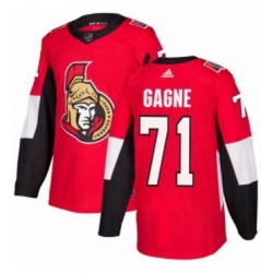 Mens Adidas Ottawa Senators 71 Gabriel Gagne Premier Red Home NHL Jersey 