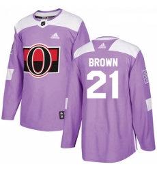 Youth Adidas Ottawa Senators 21 Logan Brown Authentic Purple Fights Cancer Practice NHL Jersey Youth Adidas Ottawa Senators 21 Logan Brown Authentic Purple Fights Cancer Practice NHL Jersey