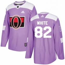 Youth Adidas Ottawa Senators 82 Colin White Authentic Purple Fights Cancer Practice NHL Jersey 
