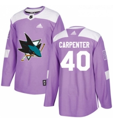 Youth Adidas San Jose Sharks 40 Ryan Carpenter Authentic Purple Fights Cancer Practice NHL Jersey Youth Adidas San Jose Sharks 40 Ryan Carpenter Authentic Purple Fights Cancer Practice NHL Jersey