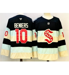 Men Seattle Kraken 10 Matty Beniers Deep Sea Blue Winter Classic Stitched Hockey Jersey Men Seattle Kraken 10 Matty Beniers Deep Sea Blue Winter Classic Stitched Hockey Jersey