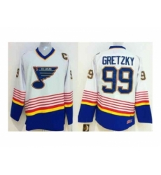 NHL Jerseys St. Louis Blues #99 Gretzky white[patch C]