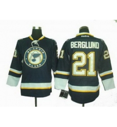 St. Louis Blues 21# Patrik Berglund DK Blue Jersey