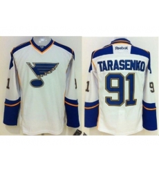 St. Louis Blues #91 Vladimir Tarasenko White Away Stitched NHL Jersey