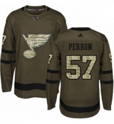 Youth Adidas St Louis Blues 57 David Perron Authentic Green Salute to Service NHL Jersey Youth Adidas St Louis Blues 57 David Perron Authentic Green Salute to Service NHL Jersey