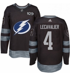 Mens Adidas Tampa Bay Lightning 4 Vincent Lecavalier Authentic Black 1917 2017 100th Anniversary NHL Jersey Mens Adidas Tampa Bay Lightning 4 Vincent Lecavalier Authentic Black 1917 2017 100th Anniversary NHL Jersey