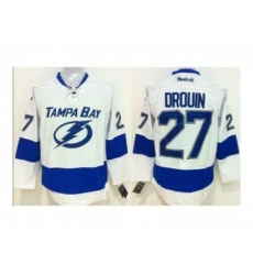 NHL Tampa Bay Lightning 27 Jonathan Drouin White Jersey