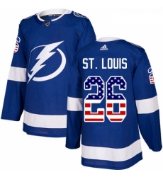 Youth Adidas Tampa Bay Lightning 26 Martin St Louis Authentic Blue USA Flag Fashion NHL Jersey Youth Adidas Tampa Bay Lightning 26 Martin St Louis Authentic Blue USA Flag Fashion NHL Jersey