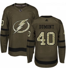 Youth Adidas Tampa Bay Lightning 40 Gabriel Dumont Authentic Green Salute to Service NHL Jersey Youth Adidas Tampa Bay Lightning 40 Gabriel Dumont Authentic Green Salute to Service NHL Jersey