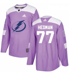Youth Adidas Tampa Bay Lightning 77 Victor Hedman Authentic Purple Fights Cancer Practice NHL Jersey Youth Adidas Tampa Bay Lightning 77 Victor Hedman Authentic Purple Fights Cancer Practice NHL Jersey