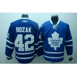 Maple Leafs #42 Tyler Bozak Stitched Blue CCM Throwback NHL Jersey