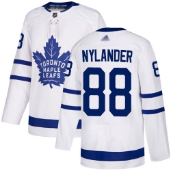 Maple Leafs 88 William Nylander White Road Authentic Stitched Hockey Jersey