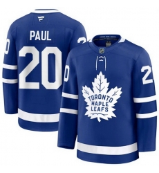 Men Toronto Maple Leafs  20 Nick Paul Fanatics Home Blue Premium Jersey