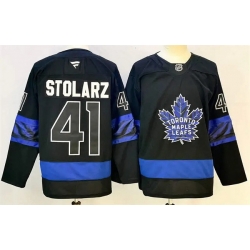 Men Toronto Maple Leafs  41 Anthony Stolarz Fanatics Black Alternate Reversible Next Gen Jersey