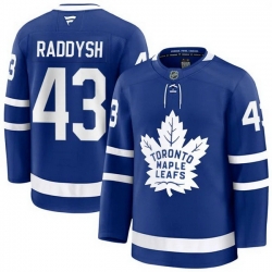 Men Toronto Maple Leafs  43 Darren Raddysh Fanatics Home Blue Premium Jersey
