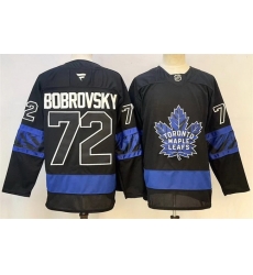 Men Toronto Maple Leafs  72 Sergei Bobrovsky Fanatics Black Alternate Reversible Next Gen Jersey