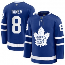 Men Toronto Maple Leafs  8 Christopher Tanev Fanatics Home Blue Premium Player Jersey