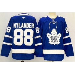 Men Toronto Maple Leafs 88 William Nylander Blue 2024 25 Stitched Jersey