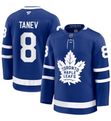 Men Toronto Maple Leafs Chris Tanev 8 Fanatics Home Blue Premium Stitched Hockey Jersey