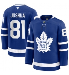 Men Toronto Maple Leafs Dakota Joshua 81 Fanatics Home Blue Premium Stitched Hockey Jersey