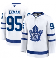 Men Toronto Maple Leafs Oliver Ekman 95 Fanatics Away White Premium Stitched Hockey Jersey Men Toronto Maple Leafs Oliver Ekman 95 Fanatics Away White Premium Stitched Hockey Jersey